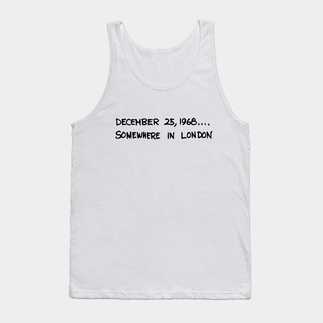 December 25, 1968 Tank Top by Solenoid Apparel